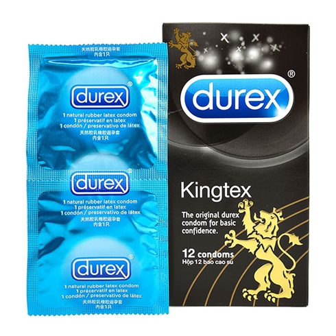 Bao cao su Durex Kingtex ôm sát, vừa vặn (49mm - 12 cái)