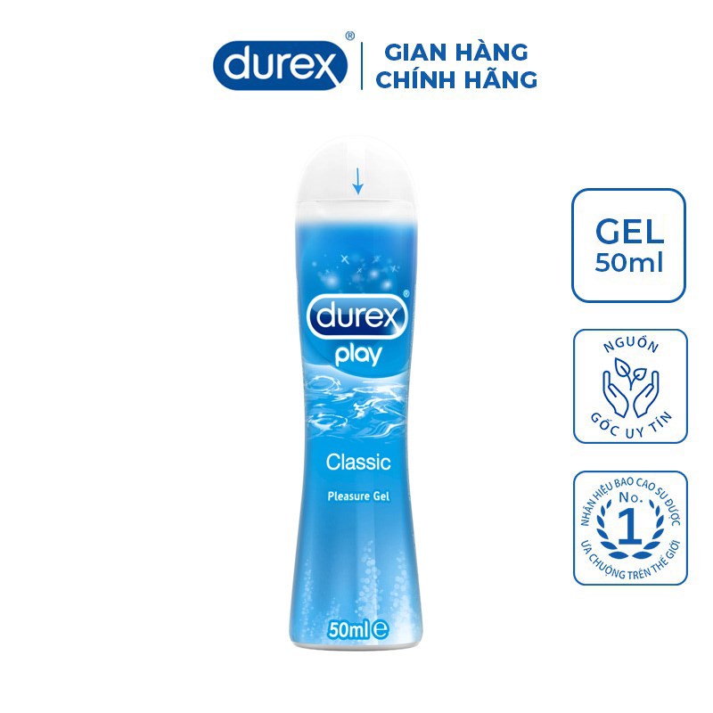Gel bôi trơn Durex Play Classic giảm triệu chứng khô âm đạo khi quan hệ (50ml)