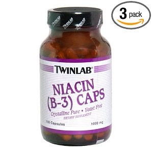 Hỗ trợ sinh lý Nam Twinlab Niacin (B-3) 500mg, 120 Viên